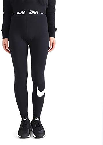 Amazon ナイキ スウッシュ ハイライズ レギンス Ah3363 パンツ スポーツ フィットネス ジム レディース M Black 010 フィットネス トレーニング ロングパンツ 通販