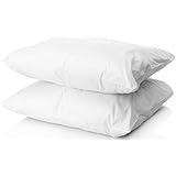 Digital Decor Set of Two (2) Premium Gold Down Alternative Sleeping Pillows Plus 2 Free Pillowcases