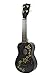 Soprano Black Ukulele Multi Turtles 21