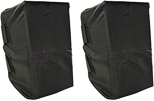 COOSOO Waterproof UV Protection Speaker Covers for Indoor Outdoor Wall Mountable Speakers Heavy Duty Oxford Dustproof Speakers Protection (Two Covers)