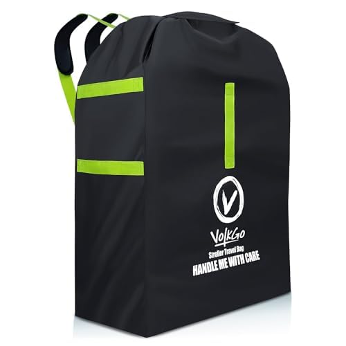 Photo 1 of V VOLKGO Stroller Bag for Airplane, Jogger & Single Stroller Travel Bag - Fits Most Sizes, Gate Check Stroller Bag, Single Stroller Travel Bag, Stroller Cover, Durable