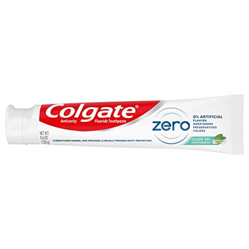 Colgate Zero Vegan Toothpaste, Natural Flavor with Fluoride, Peppermint