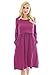 Bearsland Women's Maternity Long Sleeve Soft Nursing Breastfeeding Dresses Pockets