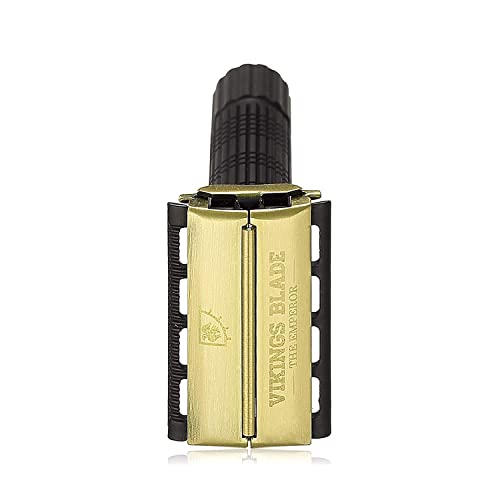 Adjustable Double Edge Safety Razor, The Emperor by VIKINGS BLADE, Long