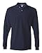 Jerzees Mens 50/50 Long-Sleeve Jersey Polo with SpotShield (437ML) -J NAVY -M