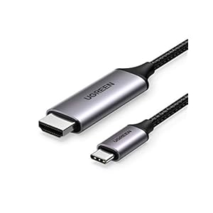 UGREEN USB C HDMI Kabel Nylon 4K@60Hz Type C naar HDMI Adapter Thunderbolt 3 HDMI Kabel Ondersteunt voor MacBook Pro…