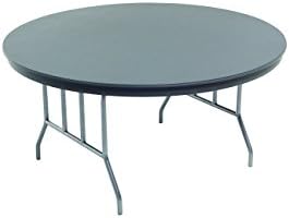 AmTab - R48DL - Dynalite Featherweight Heavy-Duty ABS Plastic Folding Table, Round, 48" Diameter x 29"H, Multiple Color Options Available