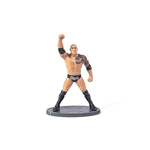 Mattel WWE Superstar The Rock Action Figure, Black & Brown, XX-Small
