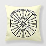 Yourway Home Throw Pillow Programmer'S Color Wheel Pillow Case