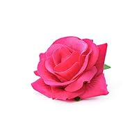 7pcs Flower Rose Brooches, Cloth Rose Wedding Brooch Pin Flower Hair Clip Simulation Artificial Corsage Party Decor