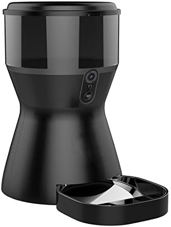 FZKJJXJL Automatic Pet Feeder, Automatic Food Dispenser For Dogs And Cats,Black