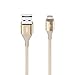 Belkin MIXIT DuraTek Lightning to USB Cable - MFi-Certified iPhone Charging Cable for iPhone 11, 11 Pro, 11 Pro Max, XS, XS Max, XR, X, 8/8 Plus and more (4ft/1.2m), Gold