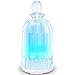 COSVII Mini Air Humidifier,200ml Ultrasonic Cool Mist Humidifier with 7 Colors Night Light and Auto Shut-Off for Bedroom Desk Office Travel Car Room (White)