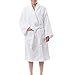 alpine swiss Blair Womens Cotton Terry Cloth Bathrobe Shawl Collar Velour Spa Robe,White,Small / Medium