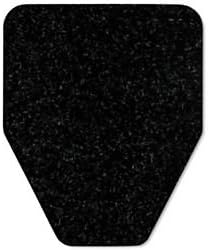 Wizkid Org Cut Urinal Mat 21X18X.25 Bla 48