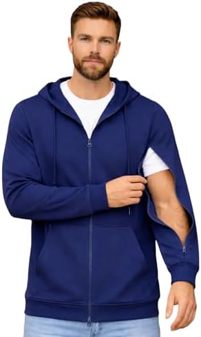 Amazon.com: MandMcares Dialysis Hoodie with Arm Zipper, Warm