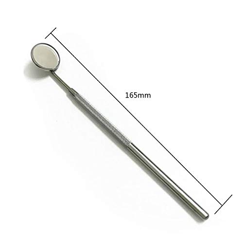 Dental Hygiene Tools 5pcs Stainless Steel Scaler Instrument Set – Mouth Mirror, Tarter Scraper, Teeth Pick, Tweezers for Home & Pet - Thumbnail 2