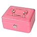 Cash Box with Slot for Kids, Decaller Small Money Box with Money Tray & Key Lock, 6