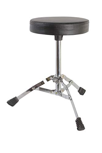 Gammon 5-Piece Junior Starter Drum Kit with Cymbals, Hardware, Sticks, & Throne - Black (Renewed) - Thumbnail 4