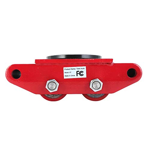 Industrial Machinery Mover Skates (6T) Machinery Moving Roller Dolly Kit (13200lb) with 360°Swivel Top Plate for Heavy Equipment and Machinery