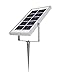 MicroSolar 180 LUMEN - NATURAL WHITE (NOT BLUISH) - Solar Flood Light - Automatically Working from Dusk to Dawn at Good Sunshine - ALUMINUM Panel - Ground / Wall Mounted - 2 AXES Adjustable Lamp - FL2