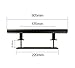 Barn Door Handle Pull Set: 12’’Black Stainless SteelPull and Flush Hardware, for Interior and Exterior Doors, Rust Resistant, Large Handle for A Strong Grip, Easy to Install