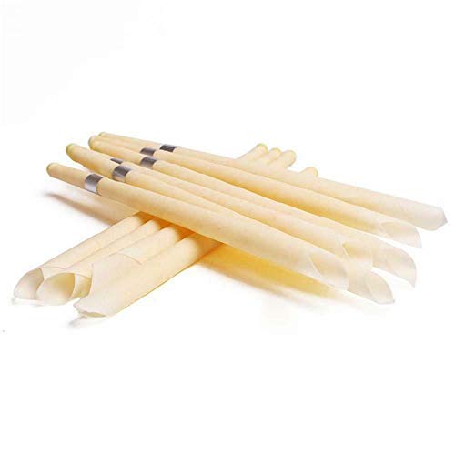 10 Pack Ear Candlles, 100% Beeswax Original Kit with 5 Discs