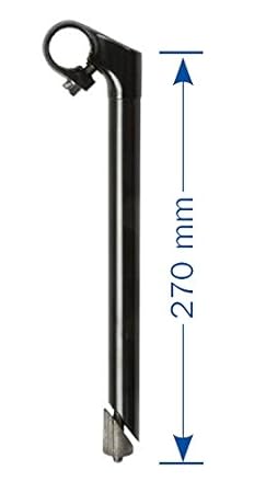 REDURO Lenkervorbau Durchmesser 22,2mm für 1 Zoll (2,54mm) Gabelschäfte 270mm Lang 1' Fahrrad Lenker Vorbau