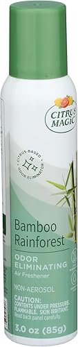 Citrus Magic Odor Eliminating Air Freshener Spray, Bamboo Rainforest, 3-Ounce,…