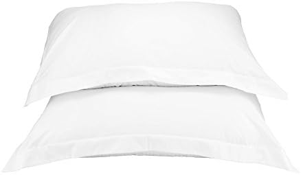 La Vie Moderne 1800 Thread Count Microfiber King Pillow Shams, White (Set of 2)
