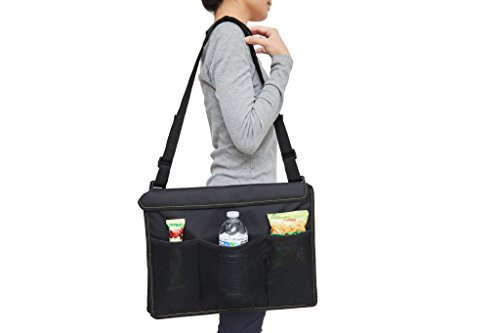 Kids Travel Tray Bag with Erasable Surface & Tablet Holder / Children Play Tray / Stroller Tray Organizer - Waterproof, Sturdy surface & Mesh Pockets + GIFT 6 Crayons & Drawing Activities - Thumbnail 7
