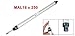 uxcell MAL16x250 16mm Bore 250mm Stroke Sinlge Rod Air Cylinder