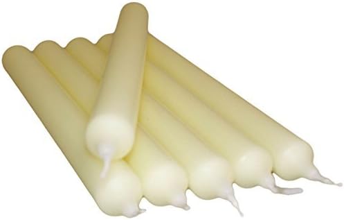6 x Colourful Dinner Candles - 21cm High (Ivory)