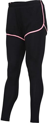 DeauDoo Women 2 in 1 Yoga Pants Compression Running Tights Fitness Leggings