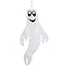 Sunshane 1 Piece 43 Inch Halloween Windsocks Flag Ghost Windsock Outdoor Hanging Decoration for Halloween Home Front Yard Patio Lawn Garden Decorations