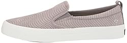Sperry Women's Crest Twin Gore Boat Shoe, Grey