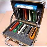 Deluxe TurboHarp Harmonica Case with Blacklight (Red and Black)