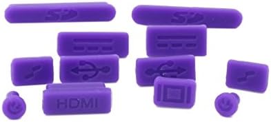 Anti dust Plug Protection Set For Apple MacBook Pro With RETINA 13" Or 15" And MacBook Air 11" Or 13" Port Antidust Accessories FREE When Ordering Eican MacBook Hard Shell Case (Purple)