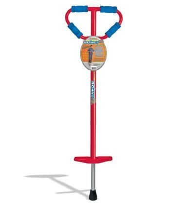 Large Jumparoo Boing! II Pogo Stick by Air Kicks; For Adults and Kids 90 - 160 Lbs., Assorted Colors Red or Blue