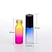 Wresty 5ml Rainbow Gradient Color Glass Essential Oil Roller Bottles - 20 Pack Empty Aromatherapy Perfume Rollerball Vials, Refillable Sample Roll On, Opener and Dropper Included
