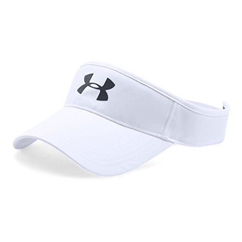 Under armour men s headline golf visor, white/black, one size