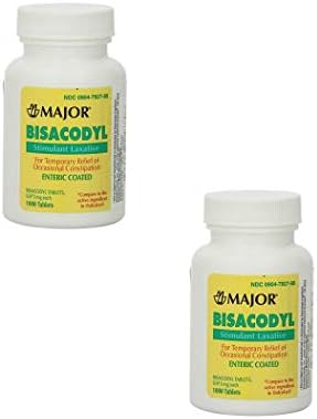 Bisacodyl Tablets 5 Mg - 1000 ct (2 Pack)