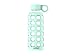 purifyou Premium Glass Water Bottle with Silicone Sleeve and Stainless Steel Lid, 12/32 oz (Glow in The Dark, 12 oz)