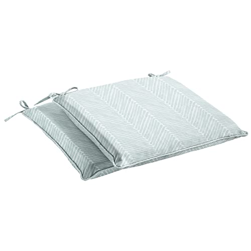 Sorra Home Griffen Outdoor/Indoor Cushion Set, 17 x 17 x 2, Blue 2 Count