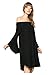 My Space Clothing Women's Off Shoulder Soft Jersey Dress w/Pocket-Made in USA