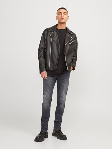 Herren Slim Fit Jeans Glenn Skinny Tapered JJI Glenn ORIGINAL AM, Farben:Schwarz-2, Größe Jeans:34W / 30L