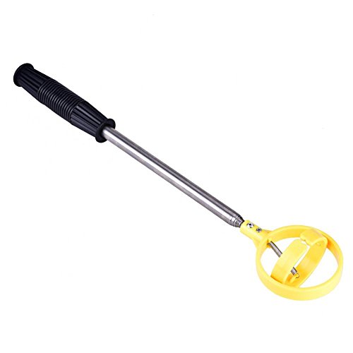 VGEBY1 Ball Retriever, Picker Ball Retriever Telescopic Ball Claw Telescopic Ball Pick Up Shaft Ball Pick-up Scoop Tool (Yellow)