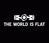 The World Is Flat Subaru Sticker Decal Car Vinyl JDM illest Stance STI White, Die cut vinyl decal for windows, cars, trucks, tool boxes, laptops, MacBook - virtually any hard, smooth surface