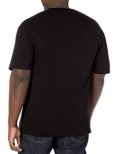 MARVEL BIG & TALL CLASSIC TRIALS MEN’S TOPS SHORT SLEEVE TEE SHIRT, BLACK, XX-LARGE