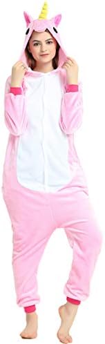Indiefit Adult Onesie Pyjamas Flannel Cosplay Costume Sleepwear Nightgown